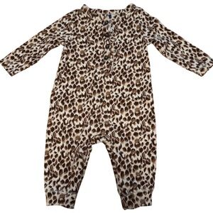 5/$20 | Old Navy Animal Print Snap Jumpsuit (3-6M)
